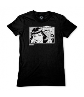 THRASHER T-SHIRT WO BOYFRIEND BLACK
