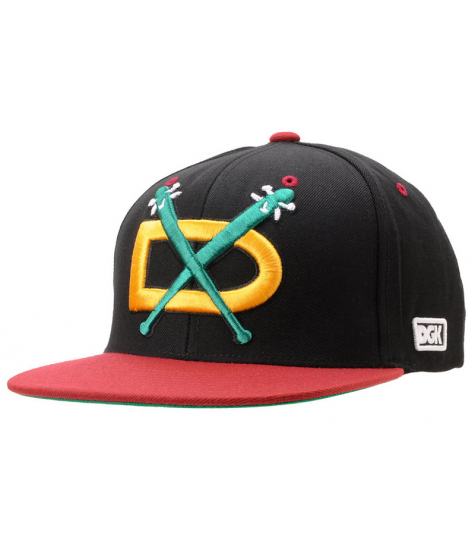 DGK CAP NIGHT HAWKS SNAPBACK BLACK CARDINAL