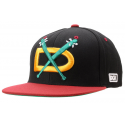 DGK CAP NIGHT HAWKS SNAPBACK BLACK CARDINAL