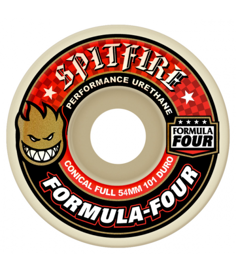 SPITFIRE WHEELS (JEU DE 4) 54MM F4 101D CONICAL FULL