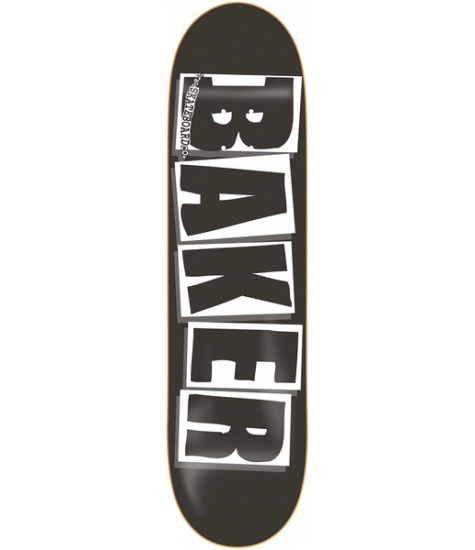 BAKER DECK BRAND LOGO BLK WHT 8.25 X 31.75