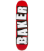 BAKER DECK BRAND LOGO WHITE 8.0 X 31.5