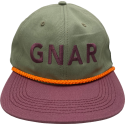 GNARHUNTER CAP - GNAR GREEN/PURPLE SNAPBACK