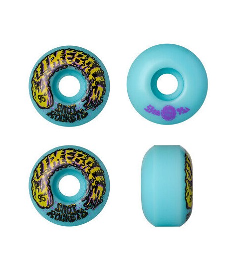 SLIME BALLS WHEELS SNOT ROCKET BLUE 53MM 95A