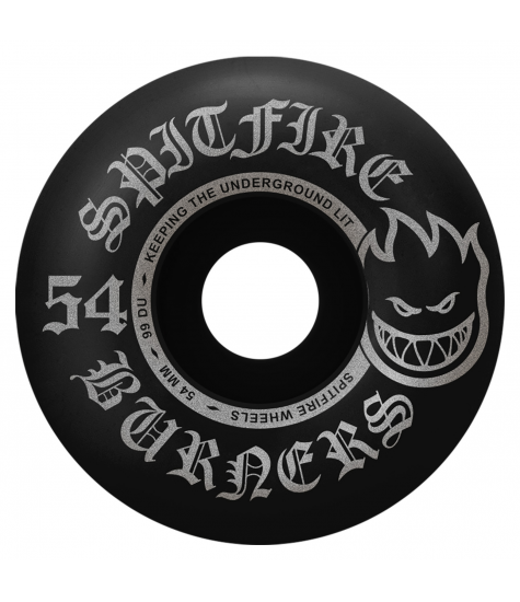 SPITFIRE WHEELS (JEU DE 4) 54MM BURNER BLACK BLACK