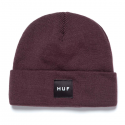 HUF BEANIE ESSENTIALS BOX LOGO WINE