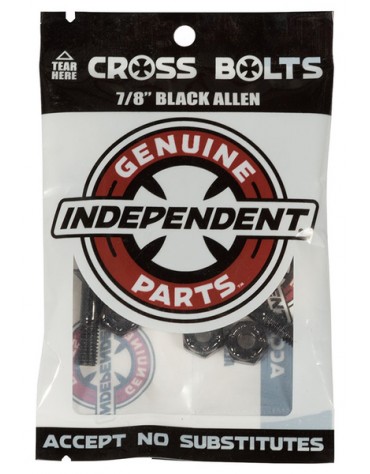 INDEPENDENT VISSERIE (JEU DE 8) GP ALLEN 0.875 POUCE BLACK