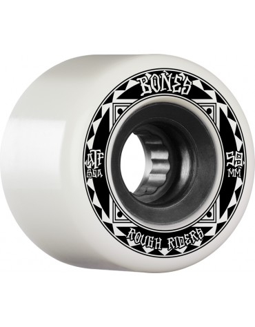 BONES WHEELS (JEU DE 4) ATF 59MM ROUGH RIDERS WHT