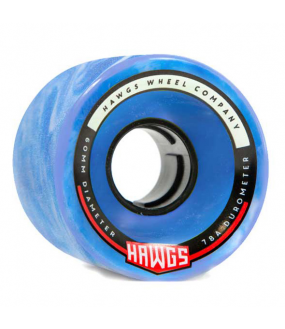 HAWGS WHEELS (JEU DE 4) CHUBBY 60MM 78A BLUE