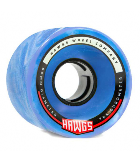 HAWGS WHEELS (JEU DE 4) CHUBBY 60MM 78A BLUE