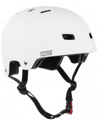 BULLET HELMET (CASQUE) MATT WHITE + MOUSSES L/XL